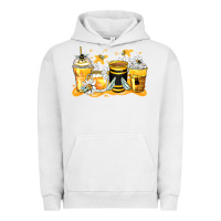 Pigment Lunar Rock bumble bee coffee cups Urban Hoodie - Zillion Design Studio