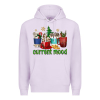 Lilac coffee cups current mood Premium Hoodie - texasbilliewilder