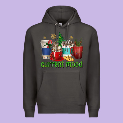 Coffee Cups Current Mood Premium Hoodie Designed By Texasbilliewilder