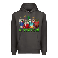 Smoke coffee cups current mood Premium Hoodie - texasbilliewilder