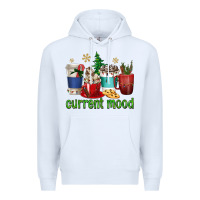 White coffee cups current mood Premium Hoodie - texasbilliewilder