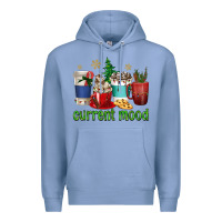 Colony Blue coffee cups current mood Premium Hoodie - texasbilliewilder