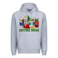 Heather Grey coffee cups current mood Premium Hoodie - texasbilliewilder