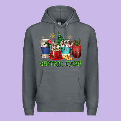 Coffee Cups Current Mood Premium Hoodie Designed By Texasbilliewilder