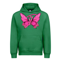 Emerald Breast Cancer Butterfly Urban Hoodie - texasbilliewilder
