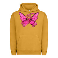 Pigment Peanut Butter Breast Cancer Butterfly Urban Hoodie - texasbilliewilder