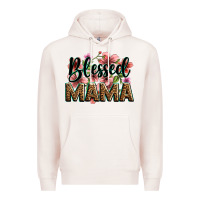 Pale Pink flowers blessed mama Premium Hoodie - Zillion Design Studio