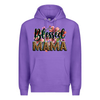 Purple flowers blessed mama Premium Hoodie - Zillion Design Studio