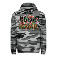Slate Camo flowers blessed mama Premium Hoodie - Zillion Design Studio