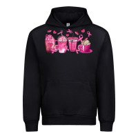 Black Breast Cancer Coffee Cups Urban Hoodie - texasbilliewilder