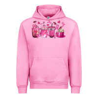 Fuchsia Pink Breast Cancer Coffee Cups Urban Hoodie - texasbilliewilder