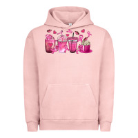 Pigment Salmon Breast Cancer Coffee Cups Urban Hoodie - texasbilliewilder