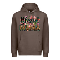 Coffee flowers blessed mama Premium Hoodie - Zillion Design Studio