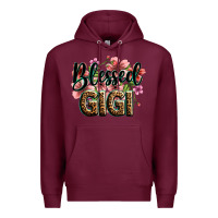 Burgundy flowers blessed gigi Premium Hoodie - Zillion Design Studio