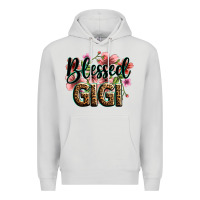 Dove Grey flowers blessed gigi Premium Hoodie - Zillion Design Studio