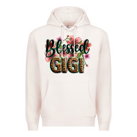 Pale Pink flowers blessed gigi Premium Hoodie - Zillion Design Studio