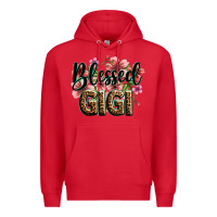 Red flowers blessed gigi Premium Hoodie - Zillion Design Studio