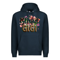 Navy flowers blessed gigi Premium Hoodie - Zillion Design Studio