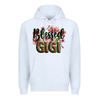 White flowers blessed gigi Premium Hoodie - Zillion Design Studio