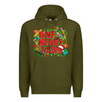 Army Green one merry teacher Premium Hoodie - texasbilliewilder