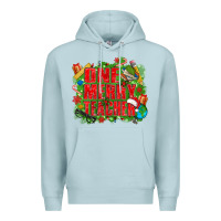 Blue Mist one merry teacher Premium Hoodie - texasbilliewilder