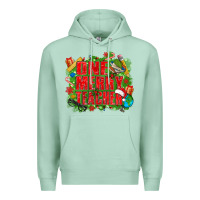 Seafoam one merry teacher Premium Hoodie - texasbilliewilder