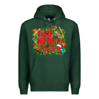 Sports Green one merry teacher Premium Hoodie - texasbilliewilder