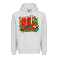 Dove Grey one merry teacher Premium Hoodie - texasbilliewilder