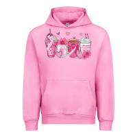 Fuchsia Pink breast cancer coffee cups Urban Hoodie - Zillion Design Studio