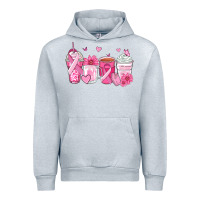 Heather Grey breast cancer coffee cups Urban Hoodie - Zillion Design Studio