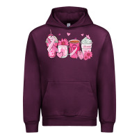 Mauve Wine breast cancer coffee cups Urban Hoodie - Zillion Design Studio