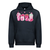 Navy breast cancer coffee cups Urban Hoodie - Zillion Design Studio