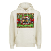 Christmas School Bus Premium Hoodie | Teevron