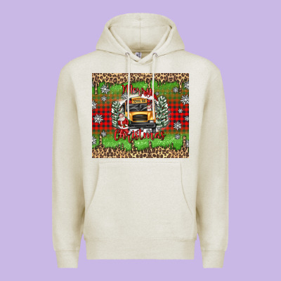 Christmas School Bus Premium Hoodie Designed By Texasbilliewilder