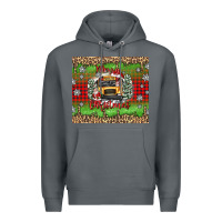 Rock Christmas school bus Premium Hoodie - texasbilliewilder
