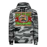 Slate Camo Christmas school bus Premium Hoodie - texasbilliewilder