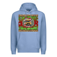 Colony Blue Christmas school bus Premium Hoodie - texasbilliewilder