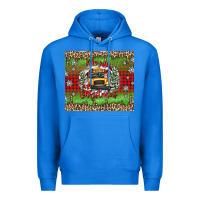 True Royal Christmas school bus Premium Hoodie - texasbilliewilder