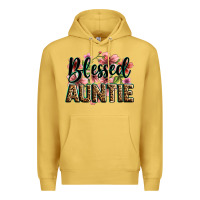 Antique Gold flowers blessed auntie Premium Hoodie - Zillion Design Studio