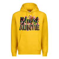 Lemon flowers blessed auntie Premium Hoodie - Zillion Design Studio