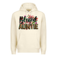 Sandshell flowers blessed auntie Premium Hoodie - Zillion Design Studio