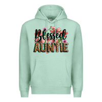 Seafoam flowers blessed auntie Premium Hoodie - Zillion Design Studio