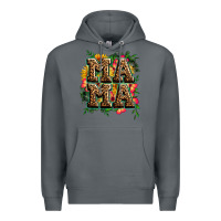 Rock floral leopard mama Premium Hoodie - Zillion Design Studio