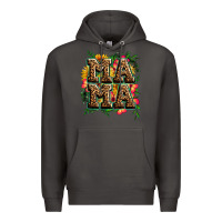 Smoke floral leopard mama Premium Hoodie - Zillion Design Studio