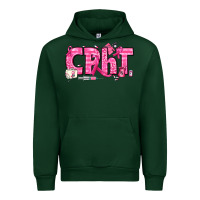 Forest Green Breast Cancer CPHT Pharmacy Technician Urban Hoodie - texasbilliewilder