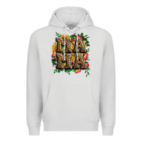 Dove Grey floral leopard mama Premium Hoodie - Zillion Design Studio
