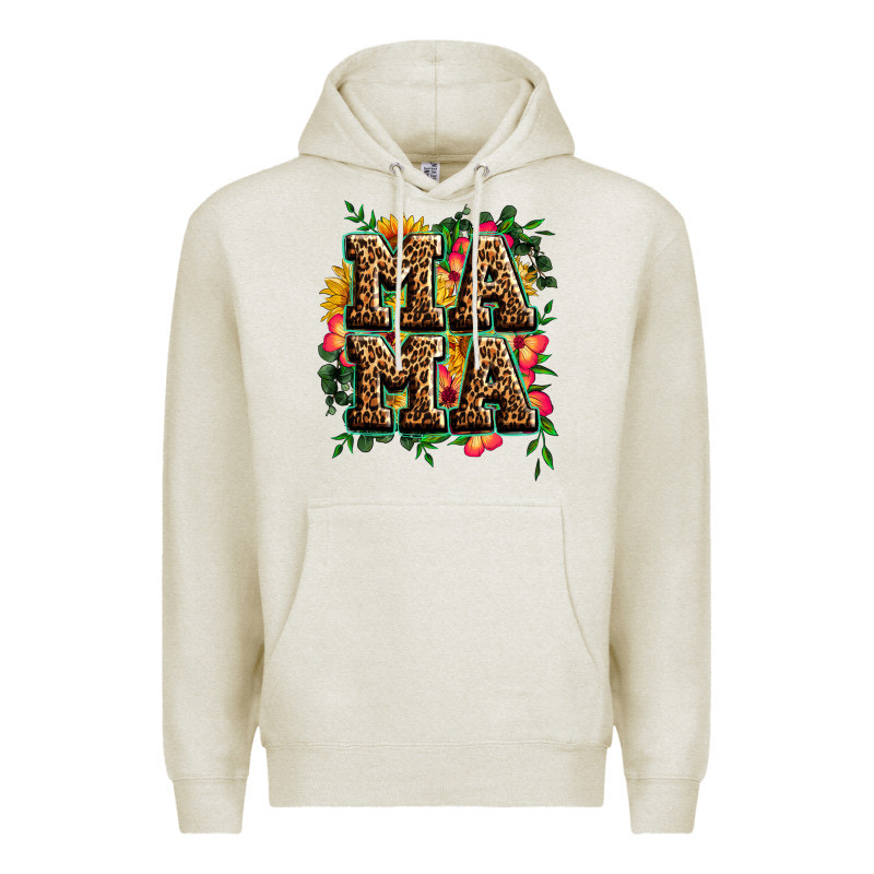Floral Leopard Mama Premium Hoodie by Zillion Design Studio | Teevron