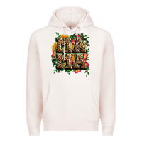 Pale Pink floral leopard mama Premium Hoodie - Zillion Design Studio
