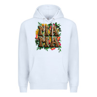 White floral leopard mama Premium Hoodie - Zillion Design Studio