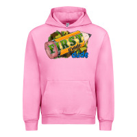 Fuchsia Pink first grade dude Urban Hoodie - RanaPortraitStore